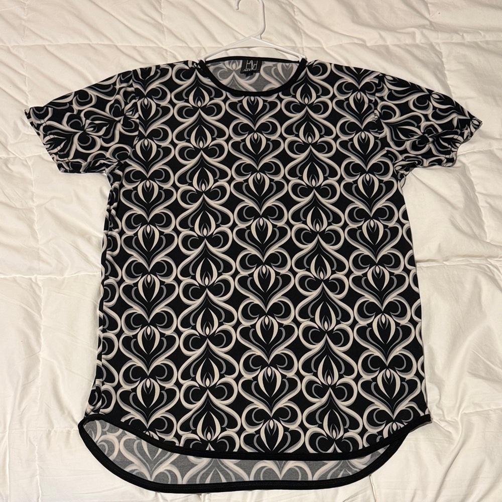 Elegant Black and White Men's Tee